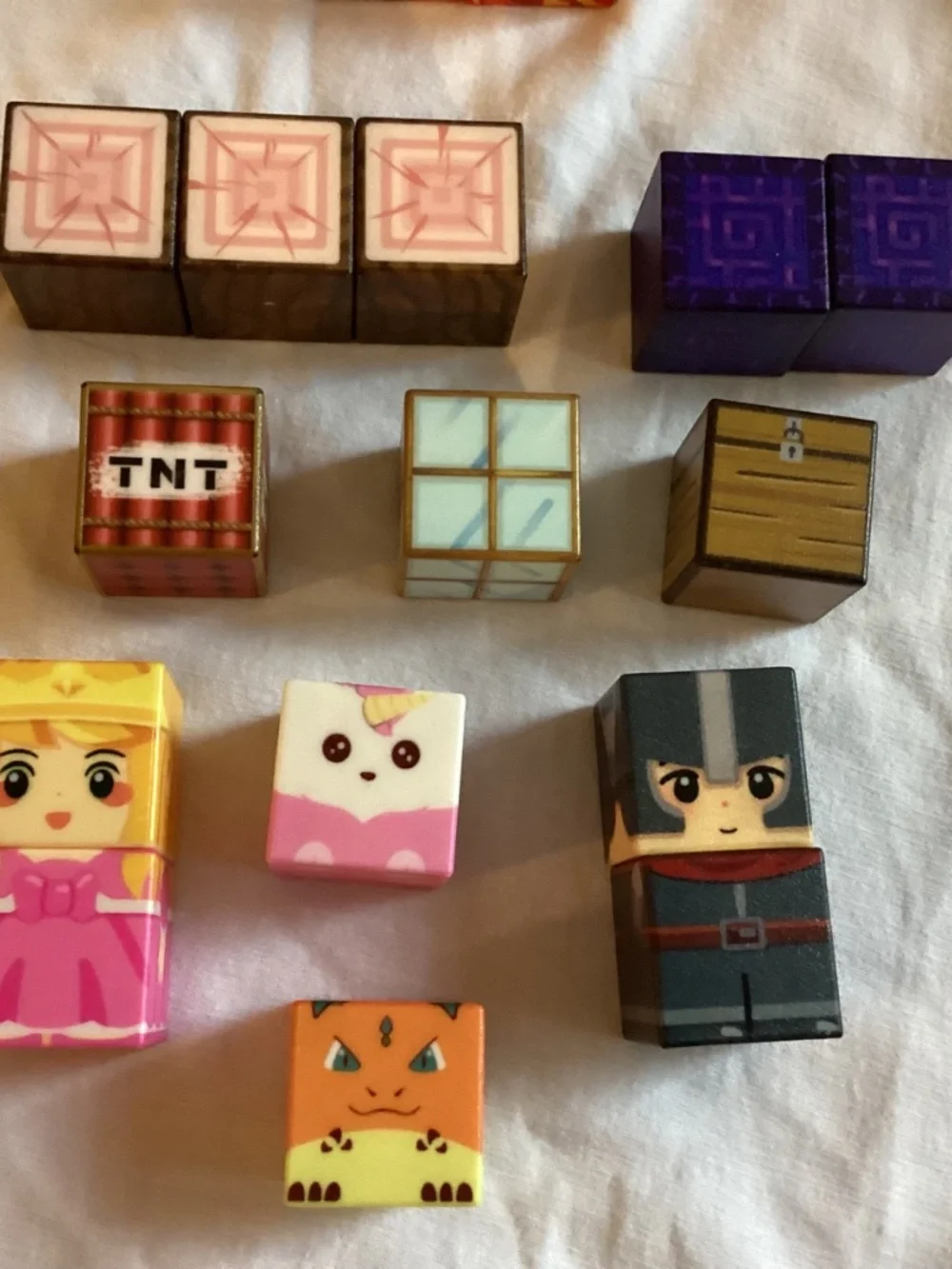 Magnetic Pixel Building Blocks Sealed Figures Minecraft Steve Dragon Ender Book